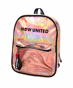 Mochila Oficial NOW UNITED Holográfica Rose NU3275