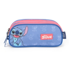 Estojo Duplo Oficial STITCH DISNEY - Luxcel Azul - Arrivata