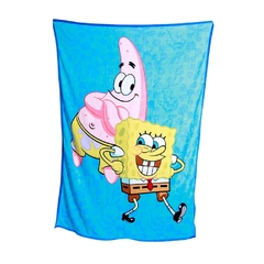 Kit Manta + Balde Pipoca BOB ESPONJA - Zona Criativa - Arrivata