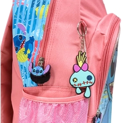 Kit Mochila Rodinhas Oficial STITCH DISNEY - Luxcel Salmão na internet