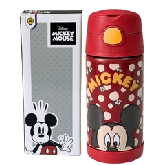 Garrafa Térmica Inox CLICK Com Canudo MICKEY MOUSE ZC