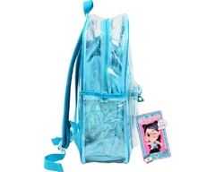 KIT MOCHILA E ESTOJO TRANSPARENTE OFICIAL LULUCA LU3194 AZUL - Arrivata