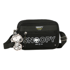 Bolsa Transversal Oficial SNOOPY Colors Nylon SP2847 Preto