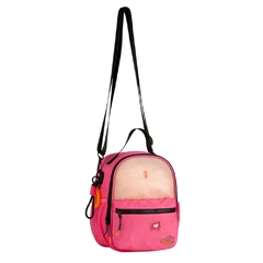 Bolsa Mini Mochila de Costas em Nylon LULUCA LU2958 Rosa - comprar online