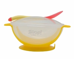 KIT ALIMENTAÇÃO BABY - BOWL COM TAMPA E COLHER TERMOSENSÍVEL