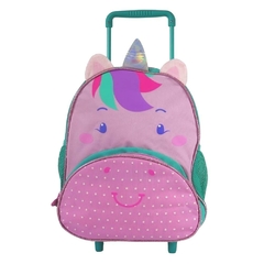 Mochila De Rodinhas Clio Pets Unicórnio CP2204B - Arrivata