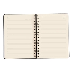 Agenda Planner Wire-o 2025 Pólen Diária A5 AROMAS AZUL - comprar online