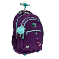 Kit Mochila de Rodinhas Oficial Rebecca Bonbon RB2441 Roxo - comprar online