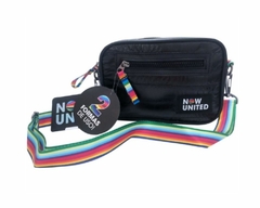 BOLSA TRANSVERSAL METALIZADA OFICIAL NOW UNITED NU3270 PRETA