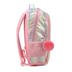 Mochila de Costas Oficial BARBIE Metalizado Rosa MS46831 - Arrivata