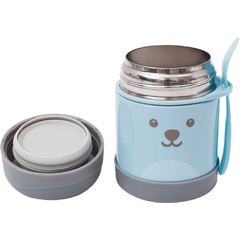 POTE TERMICO INOX COM TALHER GUMY AZUL BUBA na internet