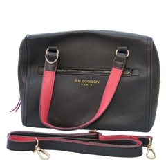 Bolsa Baú Tiracolo Oficial REBECCA BONBON RB3905 Preta - comprar online