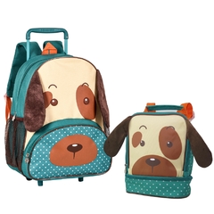 Kit Mochila de Rodinhas M e Lancheira Cachorro Clio Pets - Arrivata