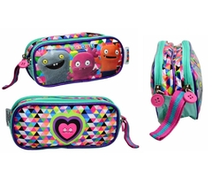 KIT MOCHILA DE RODINHAS OFICIAL UGLYDOLLS UG2300 VERDE - loja online