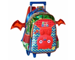 KIT MOCHILA DE RODINHAS OFICIAL UGLYDOLLS UG2304 VERDE - comprar online