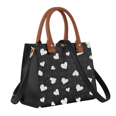 Bolsa Tiracolo Média BETTY BOOP Semax BP2904 Preto e Branco