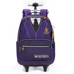 Mochila Rodinhas Oficial WANDINHA ADDAMS Luxcel MC47264 roxo na internet