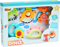 KIT DE CHOCALHOS E MORDEDORES DINO ZOOP TOYS