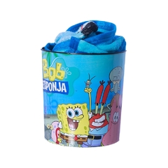 Kit Manta + Balde Pipoca BOB ESPONJA - Zona Criativa - comprar online