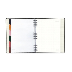 Caderno Organizador Cícero Duo PÓLEN 17x24 Tropicália Preto