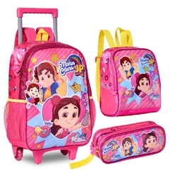 Kit Mochila Rodinhas Oficial MARIA CLARA E JP rosa JP24056K