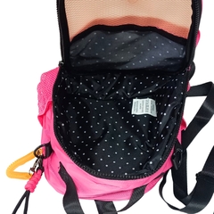 Bolsa Mini Mochila de Costas em Nylon LULUCA LU2958 Rosa na internet