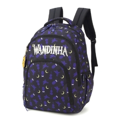 Mochila de Costas Oficial WANDINHA ADDAMS Luxcel 47261 preto na internet