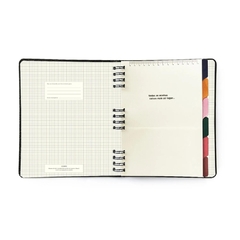 Caderno Organizador Cícero Duo PÓLEN 17x24 Tropicália Preto - loja online