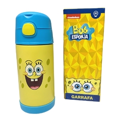 Garrafa Térmica Inox CLICK Com Canudo BOB ESPONJA ZC - comprar online