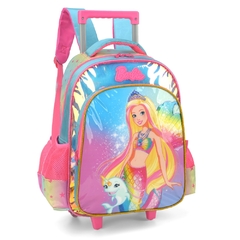 Mochila Rodinhas Oficial Holográfica BARBIE SEREIA - Luxcel