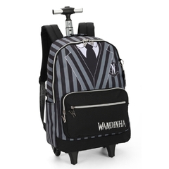 Mochila Rodinhas WANDINHA ADDAMS Luxcel MC47264 Preto