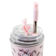 Imagem do Copo Inox Canudo e Tampa 300ML GATINHA MARIE DISNEY - ZC