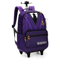 Mochila Rodinhas Oficial WANDINHA ADDAMS Luxcel MC47264 roxo