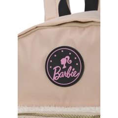 Mochila de Costas Escolar Nylon Bege Oficial BARBIE Luxcel na internet