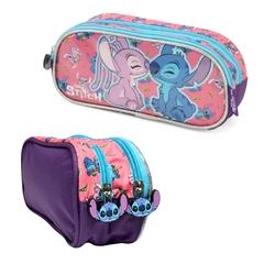 Kit Mochila Rodinhas Oficial STITCH DISNEY - Luxcel Roxo