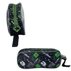 Imagem do Kit Mochila Costas e Estojo T-REX ATTACK Verde Clio TX3463KT