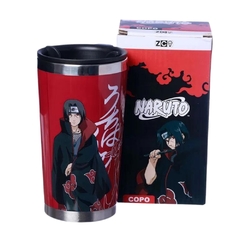 Copo Térmico Viagem 400ml Tony Itachi Naruto - Zona Criativa