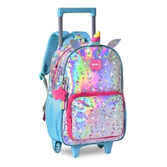 Kit Mochila de Rodinhas Holográfica HAPPY UNICÓRNIO CLIO - comprar online