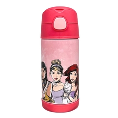 Garrafa Térmica Inox CLICK Com Canudo PRINCESAS DISNEY ZC