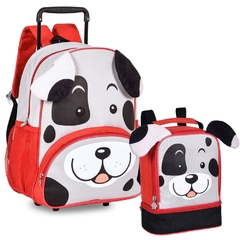 Imagem do Kit Mochila de Rodinhas M e Lancheira Cachorro Clio Pets