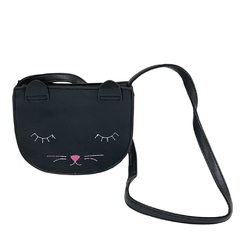 Bolsa Infantil Transversal Gatinho Preto Pagani PG12056