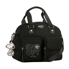 Bolsa Baú G Oficial SNOOPY Colors em Nylon SP2848 Preto