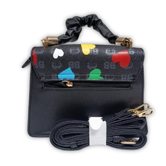 Bolsa Mini baú BETTY BOOP Semax BP2902 Preto e Colorido - Arrivata