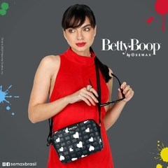 Bolsa Transversal BETTY BOOP Semax BP2901 Preto e Branco - comprar online