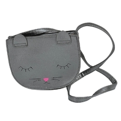 Bolsa Infantil Transversal Gatinho Prata Pagani PG12056