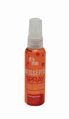 Spray Antisséptico VEGANO com álcool 70% para higiene e hidratação das mãos - TANGERINA - 60ml