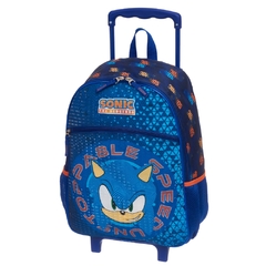 Kit Mochila Rodinhas Lancheira e Estojo SONIC GEOMAZE - comprar online