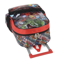 Kit Mochila Rodinhas AVENGERS VINGADORES Luxcel Vermelho - Arrivata