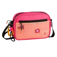 Bolsa Transversal Nylon Oficial Luluca - Semax LU2960 Rosa