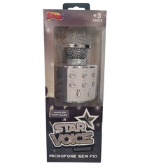 MICROFONE INFANTIL BLUETOOTH STAR VOICE PRATA - ZOOP TOYS na internet